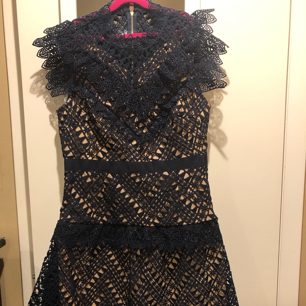 Self-Portrait Navy dress